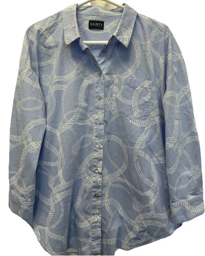 Saints the label blue white - blue,