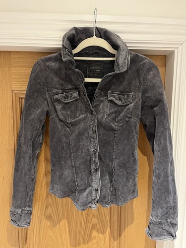All saints grey suede jacket - saints,