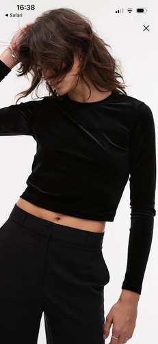 All saints regina velvet top - all,