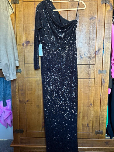 Saint black one shoulder - a,