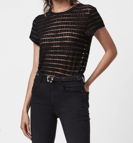 All saints bela stripe tee - all,
