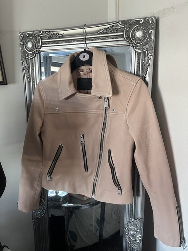 All saints pink leather - all, jacket
